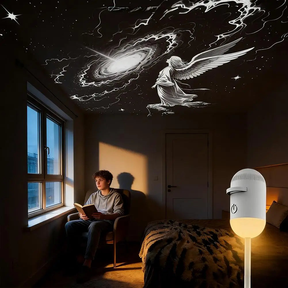 GlowGalix Mini Galaxy Star Projector Night Light