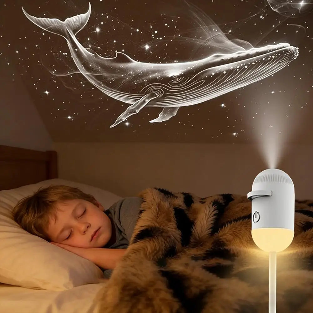 GlowGalix Mini Galaxy Star Projector Night Light