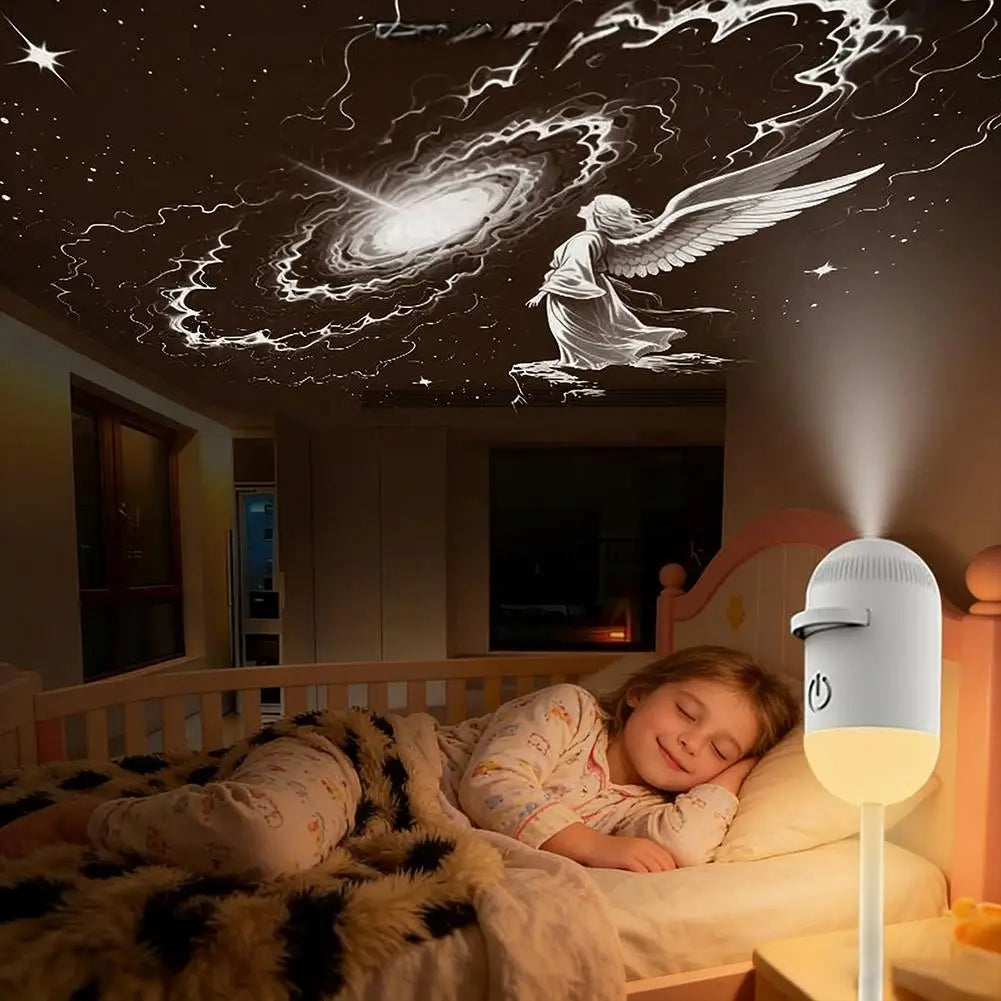 GlowGalix Mini Galaxy Star Projector Night Light