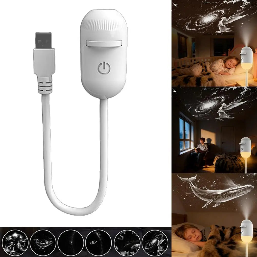 GlowGalix Mini Galaxy Star Projector Night Light